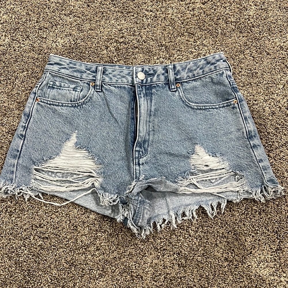 high rise festival jean shorts from pacsun size 27 so flattering and cute